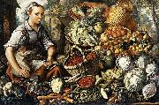 Joachim Beuckelaer, Market Woman with Fruit, Vegetables and Poultry